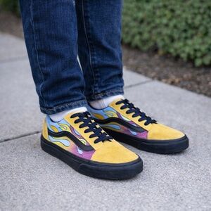 Vans Old Skool Flame Sneakers | Youth 3.5 / Women’s 5